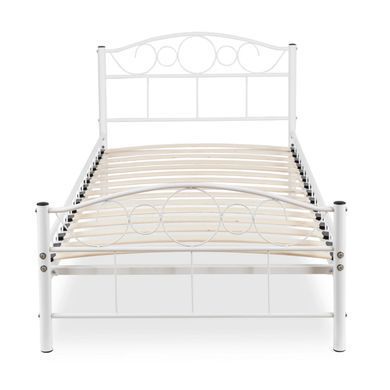 Ліжко металеве GRIFFIN MEBEL ELITE GRIFFIN 90x200 Білий фотографія