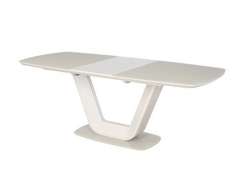 Стіл обідній ARMANI Signal 160(220)x90 Крем мат фотографія