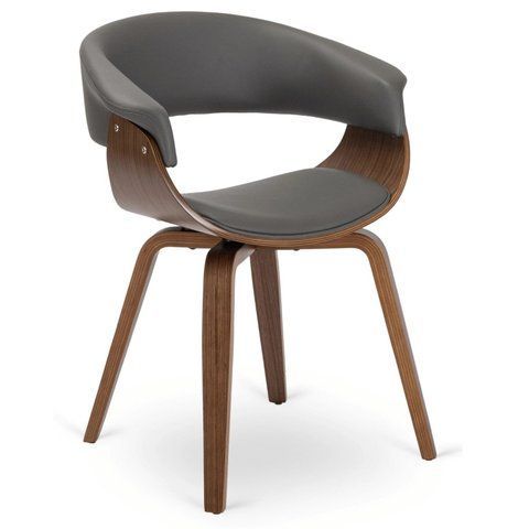 Стілець MEBEL ELITE GARY Горіх / Сірий фотографія