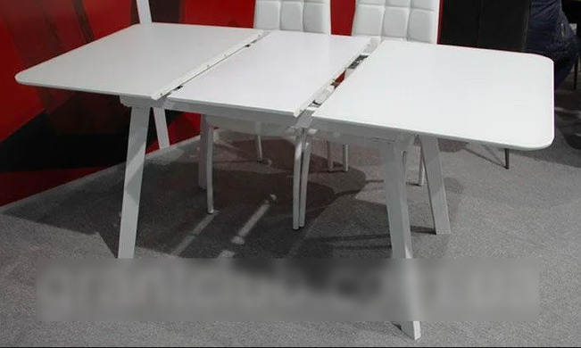 Стіл розкладний TM-170 VETRO 120x80 Білий сатин фотографія