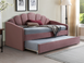 Кровать BELLA Velvet Signal 90x200 Розовый фотография