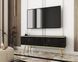 Тумба під телевізор Perfect Home Оро / Oro 2-дверна з золотими ніжками RTV135 Чорний мармур роял фотографія