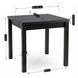 Стіл розкладний MEBEL ELITE MAX 80(160)х80 см Чорний