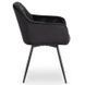 Стілець поворотний оксамитовий MEBEL ELITE IDA Velvet Чорний