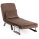 Крісло розкладне MEBEL ELITE BART Velvet&nbsp;Коричневий