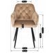 Стілець оксамитовий MEBEL ELITE VIKI Velvet бежевий