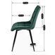 Стул бархатный MEBEL ELITE RIO Velvet, Зеленый