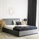 Кровать бархатная MEBEL ELITE BLOOM Velvet 160x200см Серый