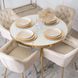 Стул бархатный MEBEL ELITE RAYA Velvet крем/золотой