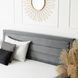 Кровать бархатная MEBEL ELITE BLOOM Velvet 160x200см Серый