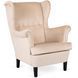 Кресло мягкое бархатное MEBEL ELITE KLARIS 2 Velvet Беж