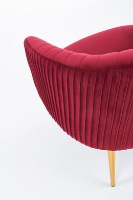 Крісло CROWN Velvet Halmar Бордо фотографія