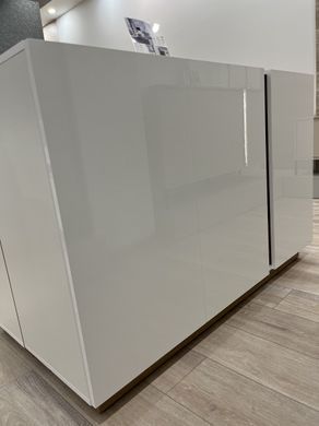 Комод Perfect Home Арко / Arco 3-дверный 3D/138 Белый глянец/дуб грандсон фотография