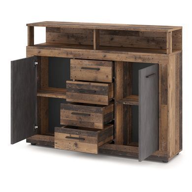Комод MEBEL ELITE BLAGO MIDI B 120 темний дуб фотографія