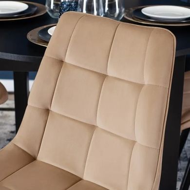 Стул бархатный MEBEL ELITE RIO Velvet, Бежевый фотография