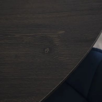 Стіл круглий MEBEL ELITE LYON 120 см Чорний фотографія