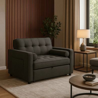 Крісло розкладне MEBEL ELITE CORRA Чорний фотографія