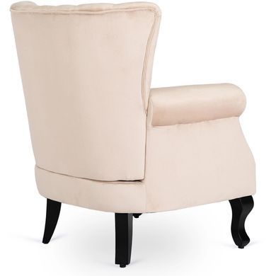 Кресло мягкое бархатное MEBEL ELITE MALLO Velvet Беж фотография