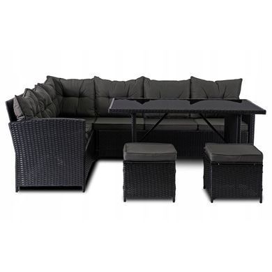 Комплект садових меблів MEBEL ELITE DALLAS Чорний