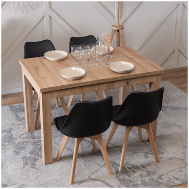 Стілець MEBEL ELITE SCANDI Чорний/Дуб фотографія