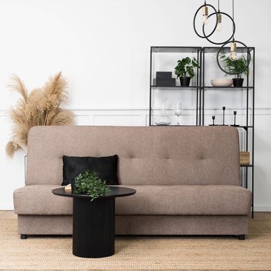 Диван раскладной MEBEL ELITE ARUBA 188 см Коричневый фотография