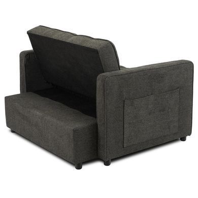 Крісло розкладне MEBEL ELITE CORRA Чорний фотографія