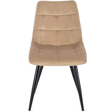 Стул бархатный MEBEL ELITE RIO Velvet, Бежевый фотография