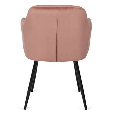 Стілець оксамитовий MEBEL ELITE VIKI Velvet рожевий фотографія