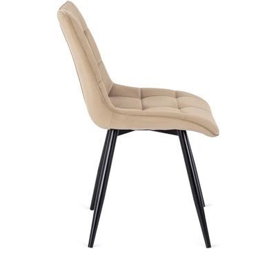 Стул бархатный MEBEL ELITE RIO Velvet, Бежевый фотография
