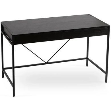 Письменный стол MEBEL ELITE ALLY 123 см Черный фотография