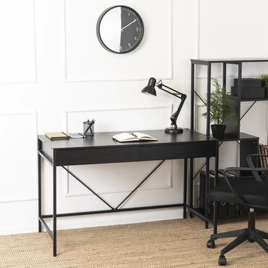 Письменный стол MEBEL ELITE ALLY 123 см Черный фотография