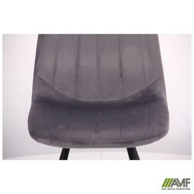 Стул Maine Velvet AMF Черный / Серый фотография