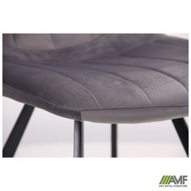 Стул Maine Velvet AMF Черный / Серый фотография