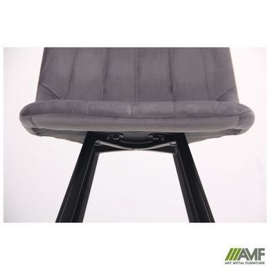 Стул Maine Velvet AMF Черный / Серый фотография
