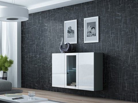 Комод VIGO Cama 120 Сірий Мат / Білий Глянець фотографія