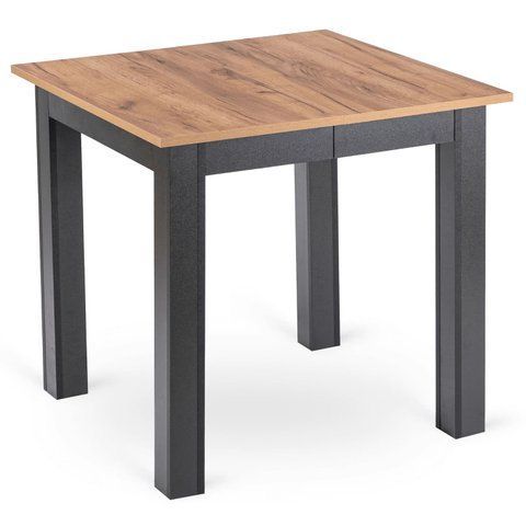 Стіл розкладний MEBEL ELITE BEN 80(200)х80 Дуб крафт/чорний фотографія