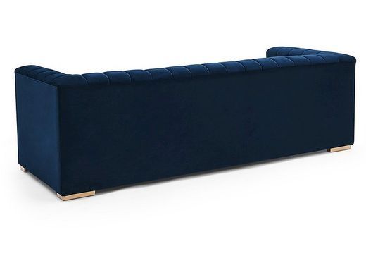 Софа VOGUE Velvet 3 Signal Темно-синій фотографія
