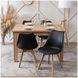 Стілець MEBEL ELITE SCANDI Чорний/Дуб