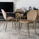 Стул бархатный MEBEL ELITE IRYS Velvet Беж/золото