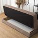 Диван раскладной MEBEL ELITE ARUBA 188 см Коричневый