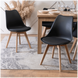 Стілець MEBEL ELITE SCANDI Чорний/Дуб
