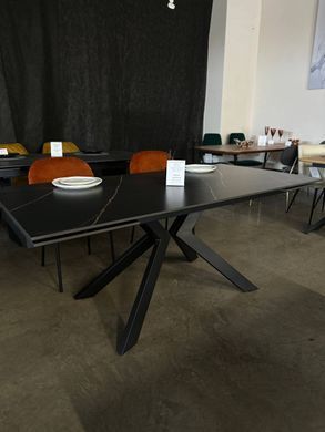Стол раскладной SWANK LOFTY BLACK Concepto 180(260)x90 Керамика Черный фотография