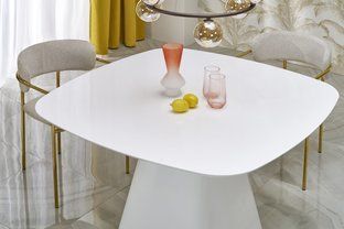 Стол обеденный FLAVIO Halmar 120x120 Белый фотография