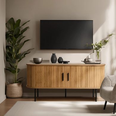 ТВ Тумба MEBEL ELITE TRISH 120 Дуб фотография