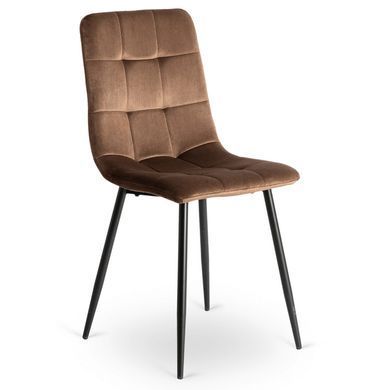 Стул бархатный MEBEL ELITE PERU Velvet Коричневый фотография