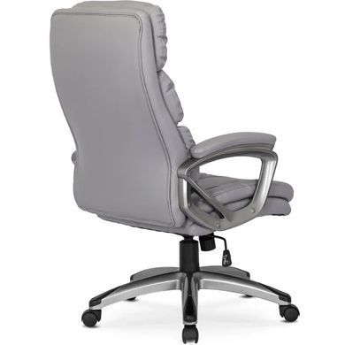 Стул офисный вращающийся MEBEL ELITE STRATO Экокожа Серый фотография
