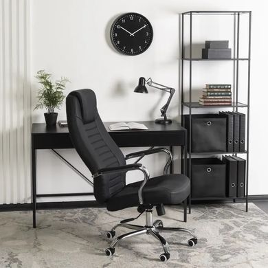 Стул офисный поворотный MEBEL ELITE AURERO экокожа черный фотография