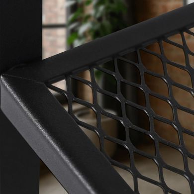 Журнальний столик MEBEL ELITE CARTER 60*30 рустикальний дуб/чорний фотографія