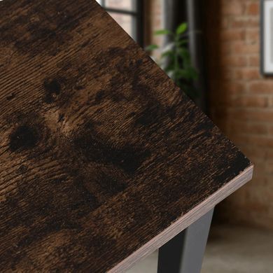 Журнальний столик MEBEL ELITE CARTER 60*30 рустикальний дуб/чорний фотографія