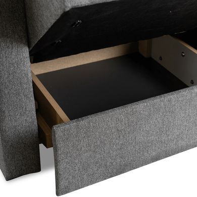 Крісло розкладне MEBEL ELITE MILAN 1, 98 см MEBEL ELITE Сірий / тканина фотографія